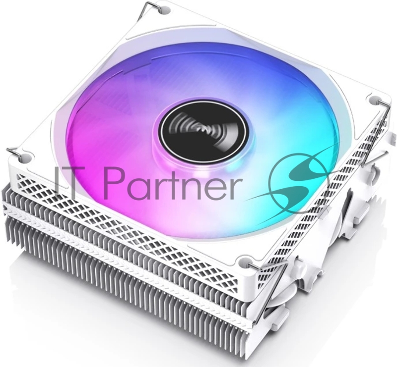 Кулер JONSBO HX4170D White LGA1700/1200/115X/775/AM4 низкопрофильный 45.3мм (36шт/кор, TDP 150W, PWM, 92mm Dynamic Multi-Color LED Fan, 4 тепловые трубки, медная база, 4-pin, белый) Retail