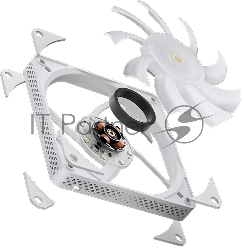 Кулер JONSBO HX6200D White низкопрофильный 63mm LGA1700/1200/115X/AM4 (18шт/кор, TDP 180W, PWM, 120mm Black Fan, 6 тепловых трубок, медная база, белый, 4-pin) Retail