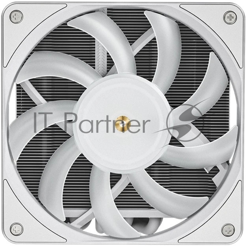 Кулер JONSBO HX6200D White низкопрофильный 63mm LGA1700/1200/115X/AM4 (18шт/кор, TDP 180W, PWM, 120mm Black Fan, 6 тепловых трубок, медная база, белый, 4-pin) Retail