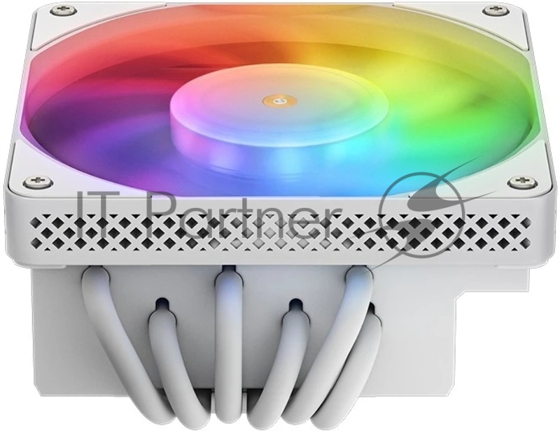 Кулер JONSBO HX6200D White низкопрофильный 63mm LGA1700/1200/115X/AM4 (18шт/кор, TDP 180W, PWM, 120mm Black Fan, 6 тепловых трубок, медная база, белый, 4-pin) Retail