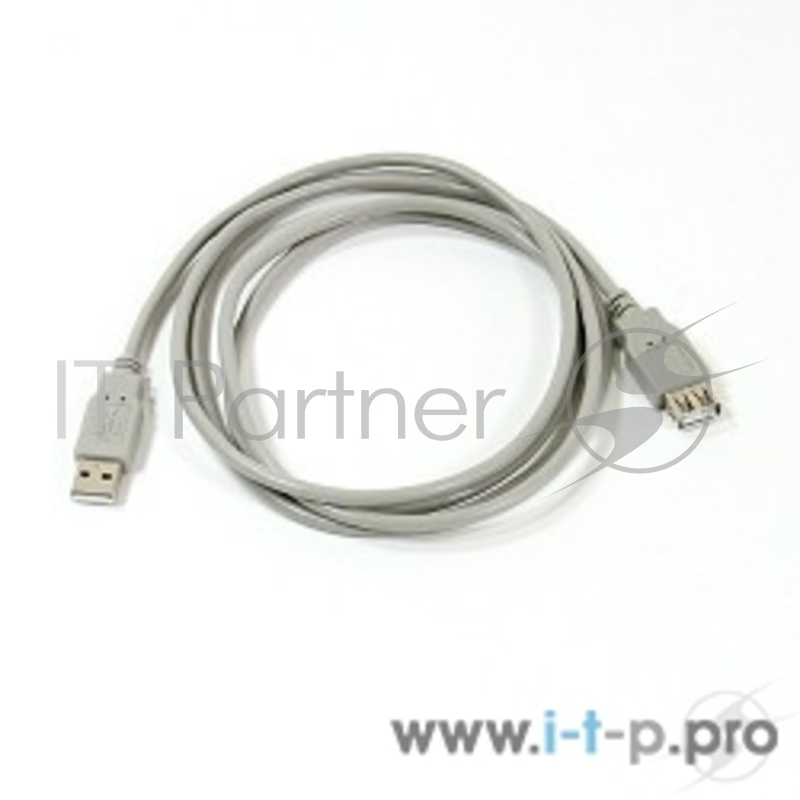 Кабель Aopen/Qust Кабель удлинительный USB2.0 AM/AF 1.8m серый (ACU202-1.8MG) 6938510853998