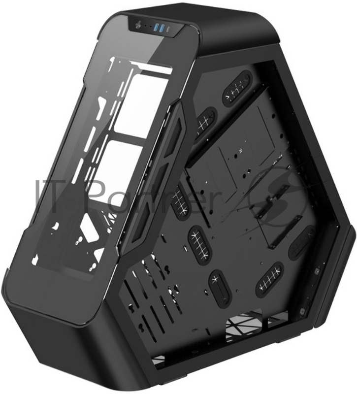 Корпус JONSBO TR03-G Black без БП, боковая панель из закаленного стекла, mini-ITX, micro-ATX, ATX, черный