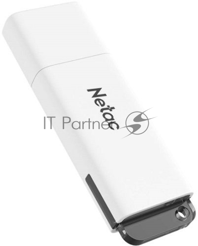 Флеш Диск Netac U185 64Gb <NT03U185N-064G-20WH>, USB2.0, с колпачком, пластиковая белая