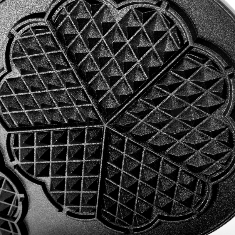Вафельница BRAYER BR2302 1200 Вт, 10 шт за раз, форма серца,антиприг.покрыт, регул.темпер