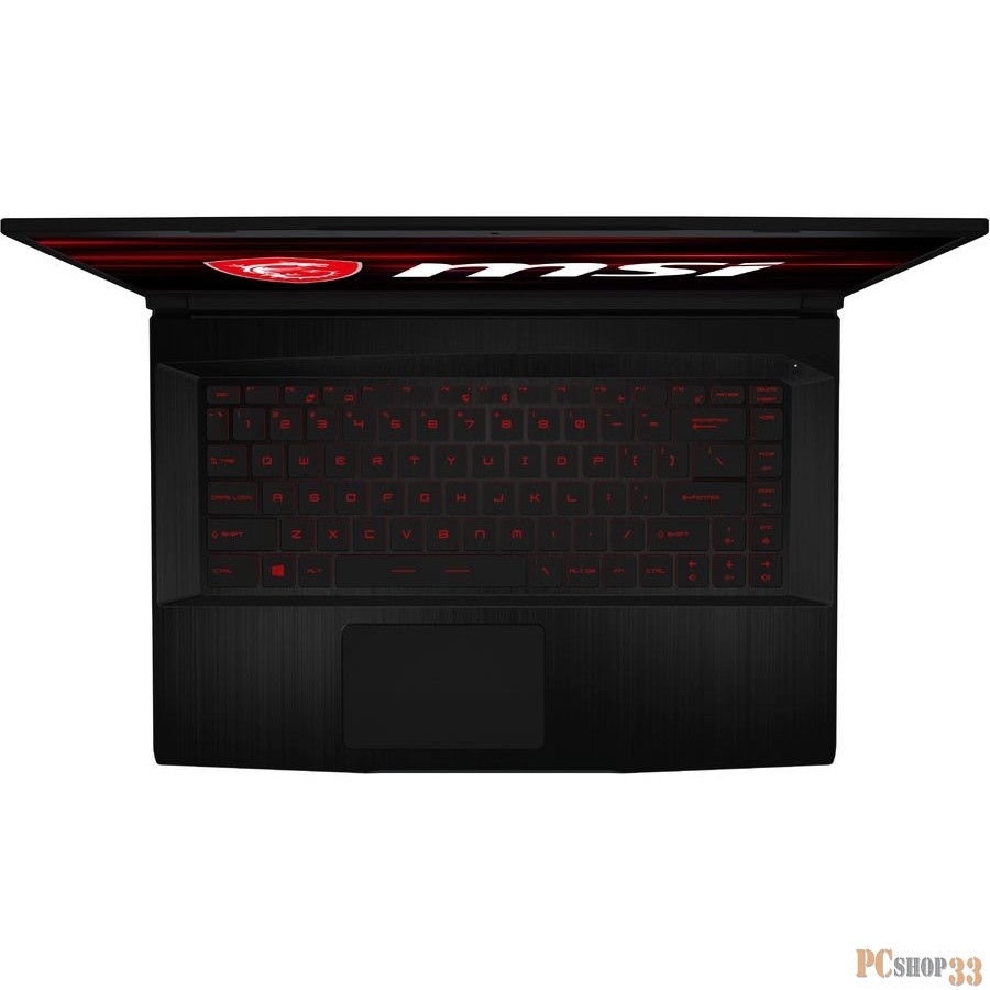 Ноутбук MSI GF63 Thin 10SC-634XRU 15.6 FHD, Intel Core i7-10750H, 16Gb, 512Gb SSD, no ODD, NVidia GTX1650 4Gb, DOS, чер