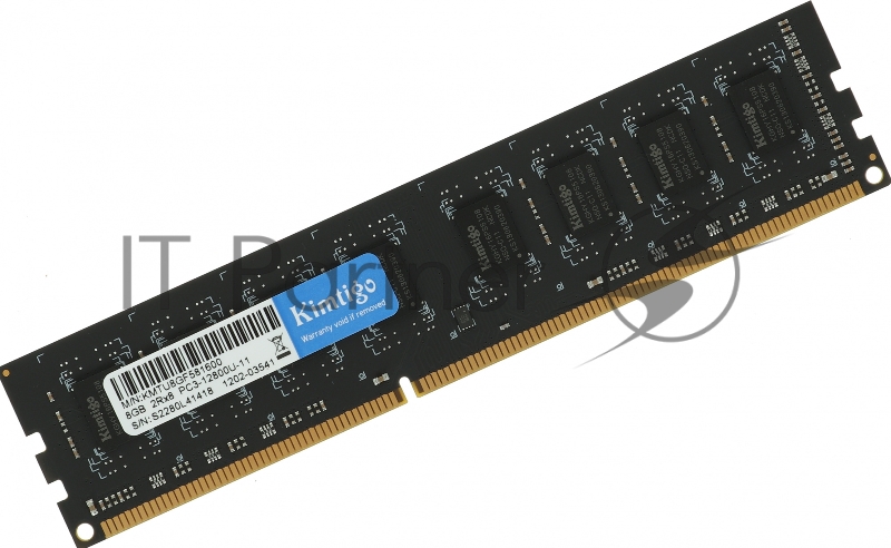 Память DDR3 8Gb 1600MHz Kimtigo KMTU8GF581600 RTL PC4-21300 CL11 DIMM 260-pin 1.35В single rank