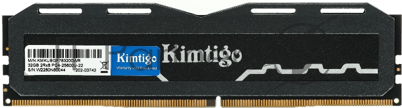 Память DDR4 32Gb 3200MHz Kimtigo KMKUBGF783200WR RTL PC4-21300 CL19 DIMM 288-pin 1.2В single rank