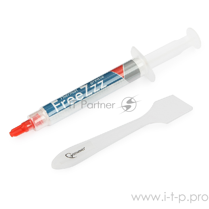 Термопаста Термо паста Gembird FreeZzz GF-01-3 для радиаторов, 3гр, шприц