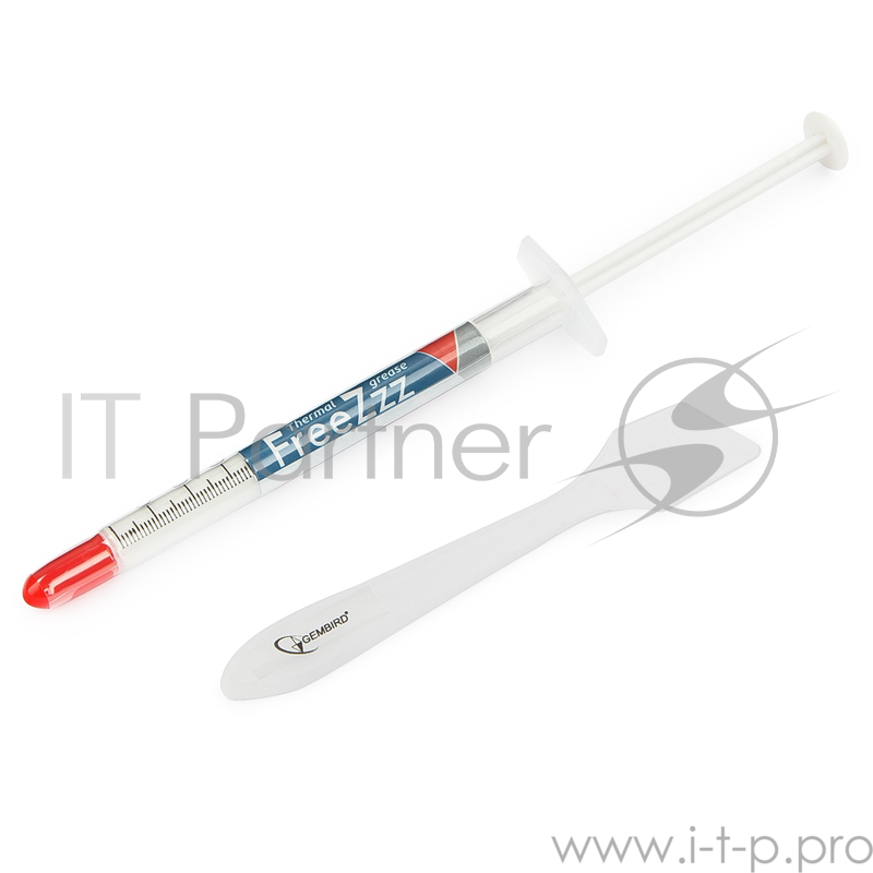 Термопаста Термо паста Gembird FreeZzz GF-01-1.5 для радиаторов, 1,5гр, шприц