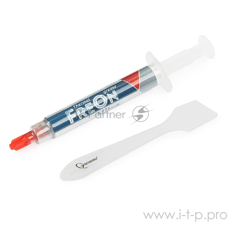 Термопаста Термо паста Gembird FreOn ULTRA GF-21-3 для радиаторов, 3гр, шприц