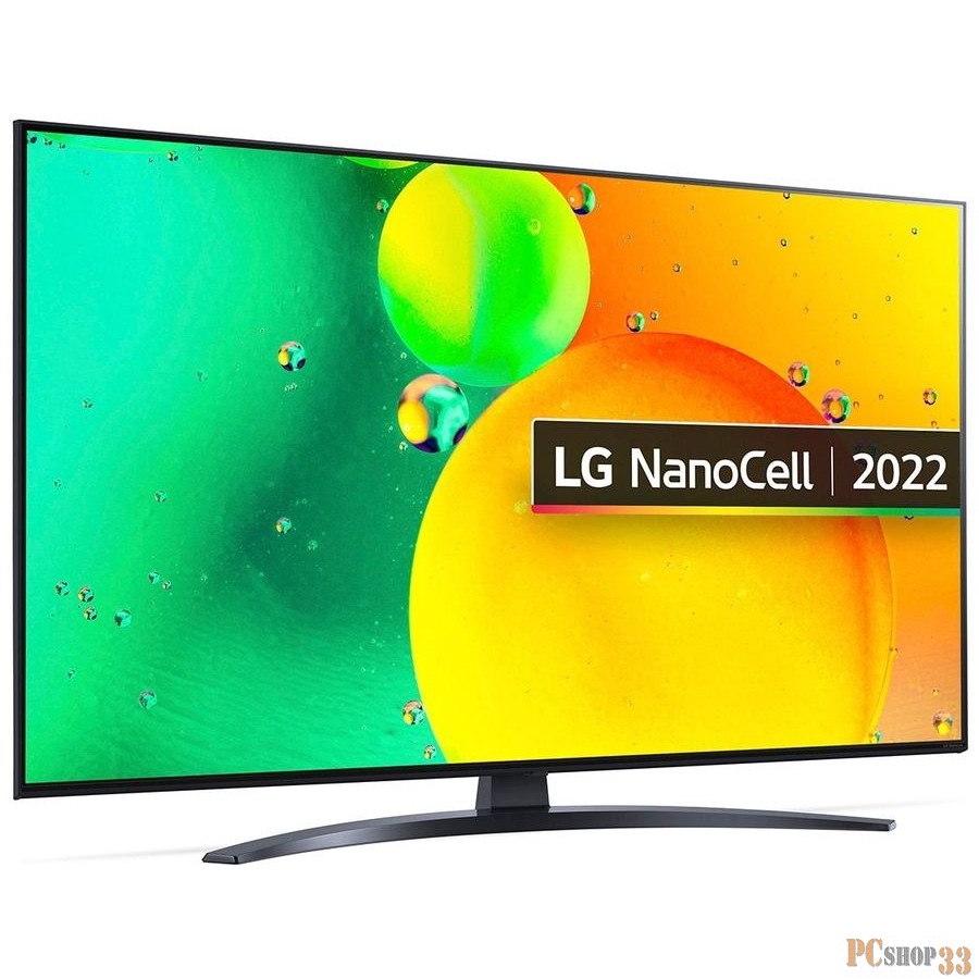 Телевизор LED LG 55 55NANO766QA.ARUB NanoCell синяя сажа Ultra HD 60Hz DVB-T DVB-T2 DVB-C DVB-S DVB-S2 USB WiFi Smart TV (RUS)