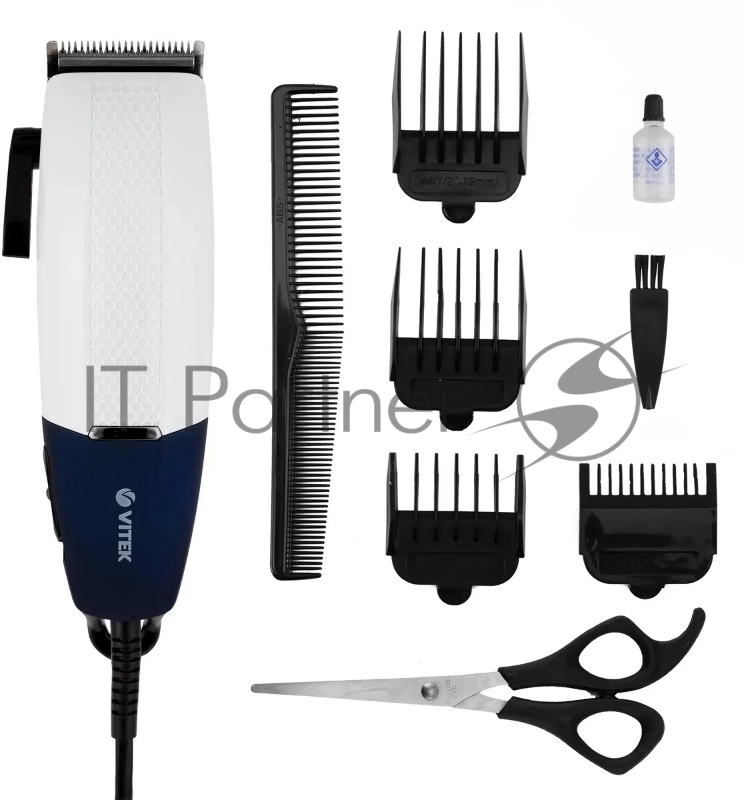 Машинка для стрижки VITEK 2516(W) 4насадки