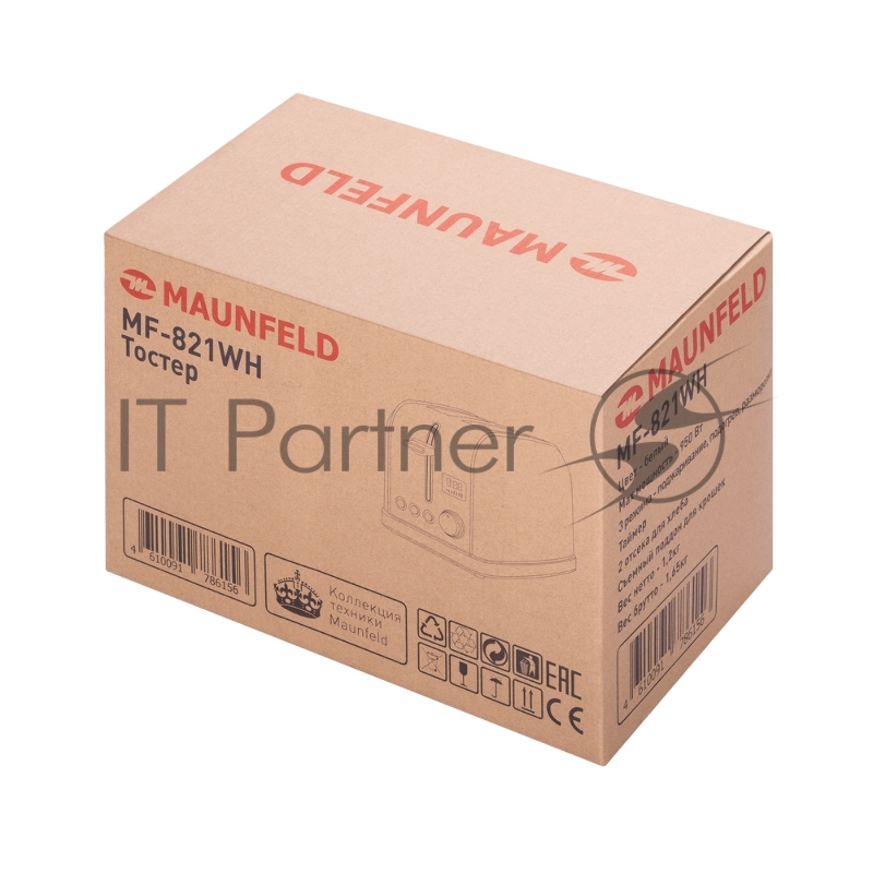 Тостер MAUNFELD MF-821WH