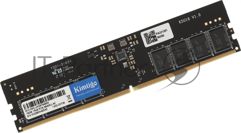 Память DDR5 16Gb 4800MHz Kimtigo KMLUAG8784800 RTL PC4-21300 CL19 DIMM 260-pin 1.2В single rank