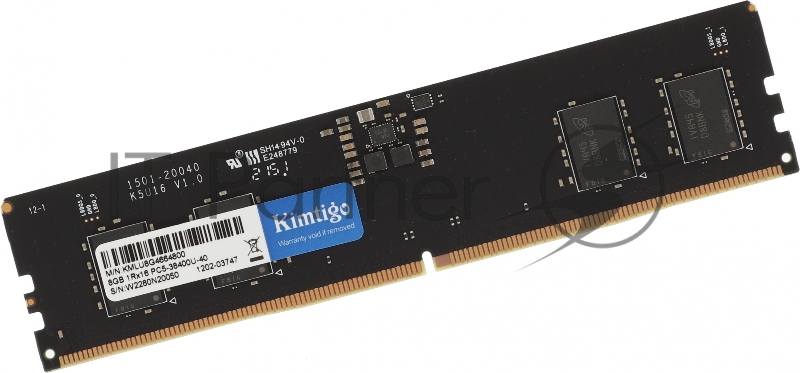 Память DDR5 8Gb 4800MHz Kimtigo KMLU8G4664800 RTL PC4-21300 CL19 DIMM 260-pin 1.2В single rank
