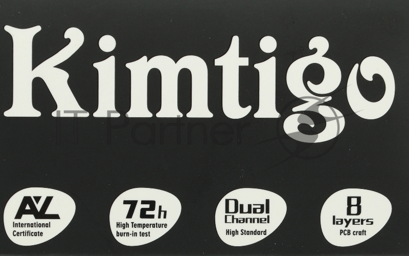 Память DDR4 4Gb 2666MHz Kimtigo KMKU4G8582666 RTL PC4-21300 CL19 DIMM 288-pin 1.2В single rank