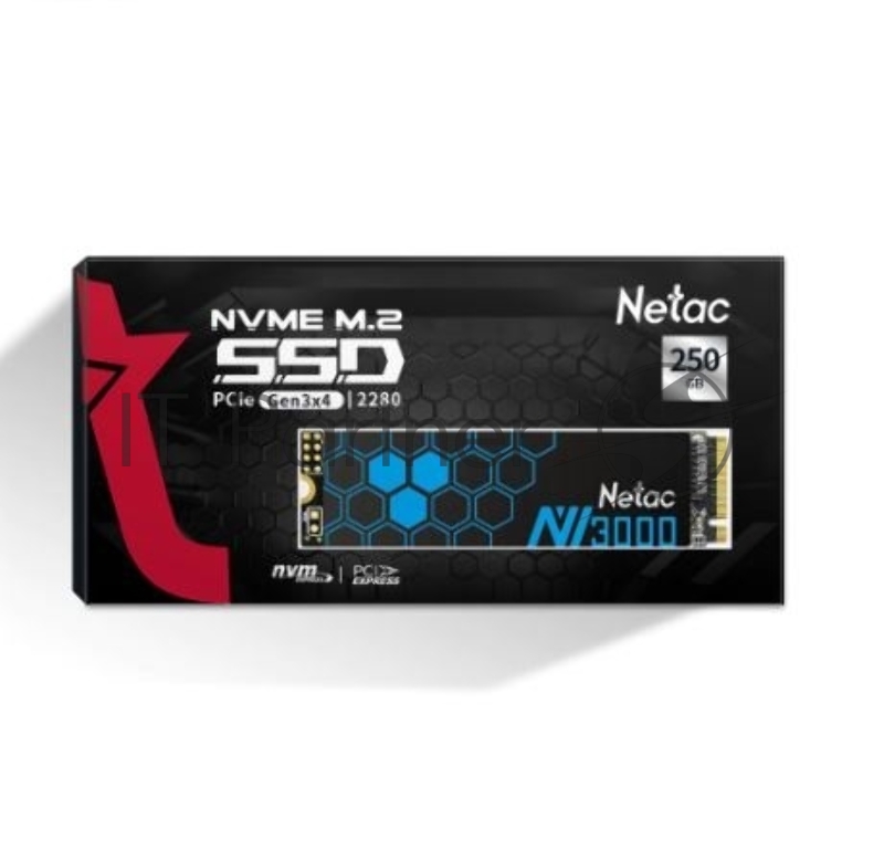 Накопитель SSD Netac M.2 2280 NV3000 NVMe PCIe 250GB NT01NV3000-250-E4X (heat sink)