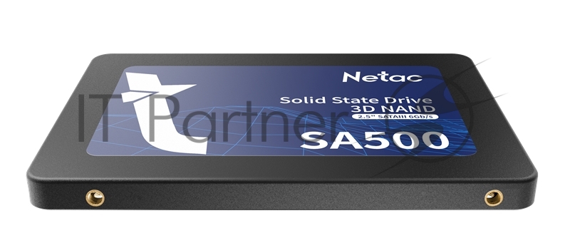 Накопитель SSD 2.5 Netac 1.0Tb SA500 Series <NT01SA500-1T0-S3X> Retail (SATA3, up to 530/475MBs, 3D NAND, 480TBW, 7mm)