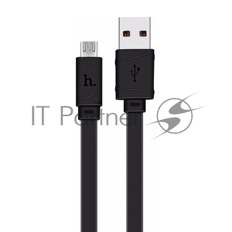 Кабель USB 2.0 hoco X5 бамбук, AM/microBM, черный, 1м