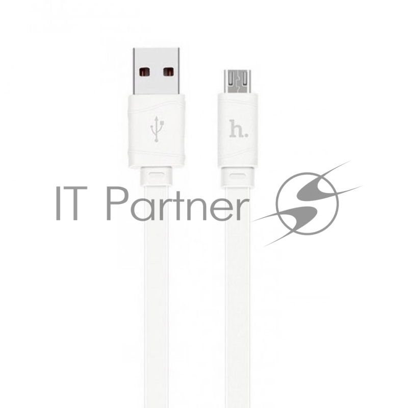 Кабель USB 2.0 hoco X5 бамбук, AM/microBM, белый, 1м