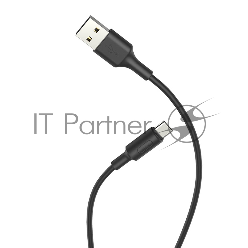 Кабель USB 2.0 hoco X25, AM/Type-C, черный, 1м
