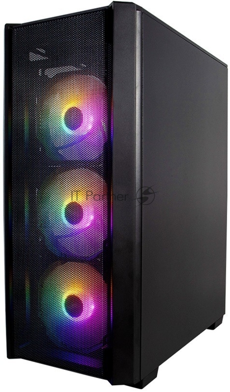 Корпус 1STPLAYER FIRE DANCING V4-G / ATX, TG / 4x120mm LED fans inc. / V4-G-4F1