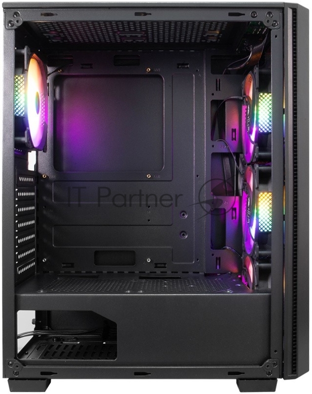 Корпус 1STPLAYER FIRE DANCING V4-G / ATX, TG / 4x120mm LED fans inc. / V4-G-4F1