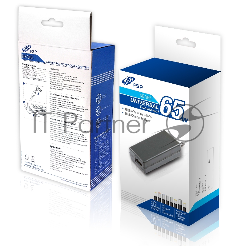 Блок питания FSP NB V65 автоматический 65W 18V-20V 7-connectors 3.42A от бытовой электросети