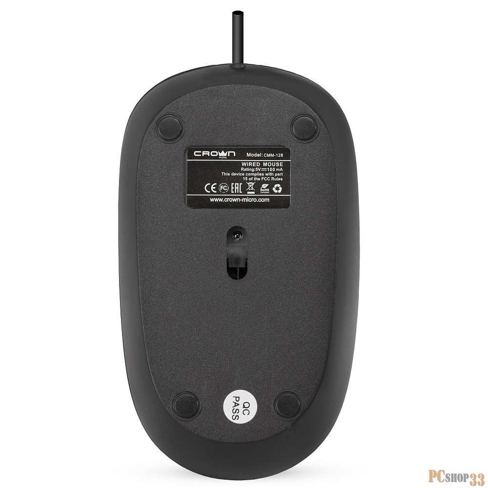 Мышь CROWN CMM-128 black CM000002165