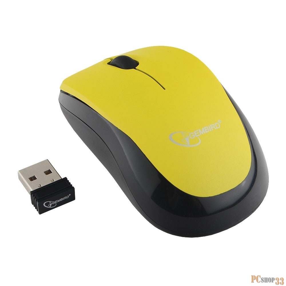 Мышь Gembird MUSW-360-LM {Мышь беспроводная, 2.4ГГц, лайм, мини, 3кн, 1000DPI, блистер}