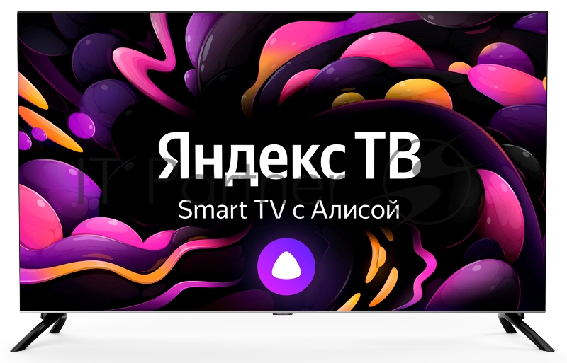 Телевизор LED Hyundai 40 H-LED40BS5003 Яндекс.ТВ Frameless черный FULL HD 60Hz DVB-T DVB-T2 DVB-C DVB-S DVB-S2 USB WiFi Smart TV