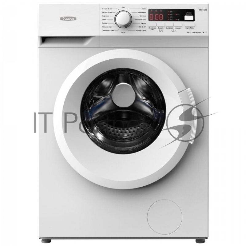 Стиральная машина Бирюса WM-MG814/05 Загрузка 8 кг, 1400 об/мин, скрытый LED дисплей, инверторный мотор, Crystal Drum, антибактериальное покрытие, 15 программ, специальные: спорт, детская, джинсы, шерсть, экспресс 15/45мин, ЭКО, интенсив, деликатна