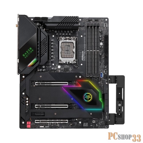 Материнская плата Asrock Z690 Taichi Razer Edition, Socket 1700, Intel®Z690, 4xDDR5-4400, HDMI, 3xPCI-Ex16, 1xPCI-Ex1, 7xSATA3 (RAID 0/1/5/10), 3xM.2, 8 Ch Audio, 1xGLan, 1x2.5GLan, WiFi, (0+3)xUSB2.0, (6+4)xUSB3.2, (2+1)xUSB3.2 Type-C™, ATX, RTL {}