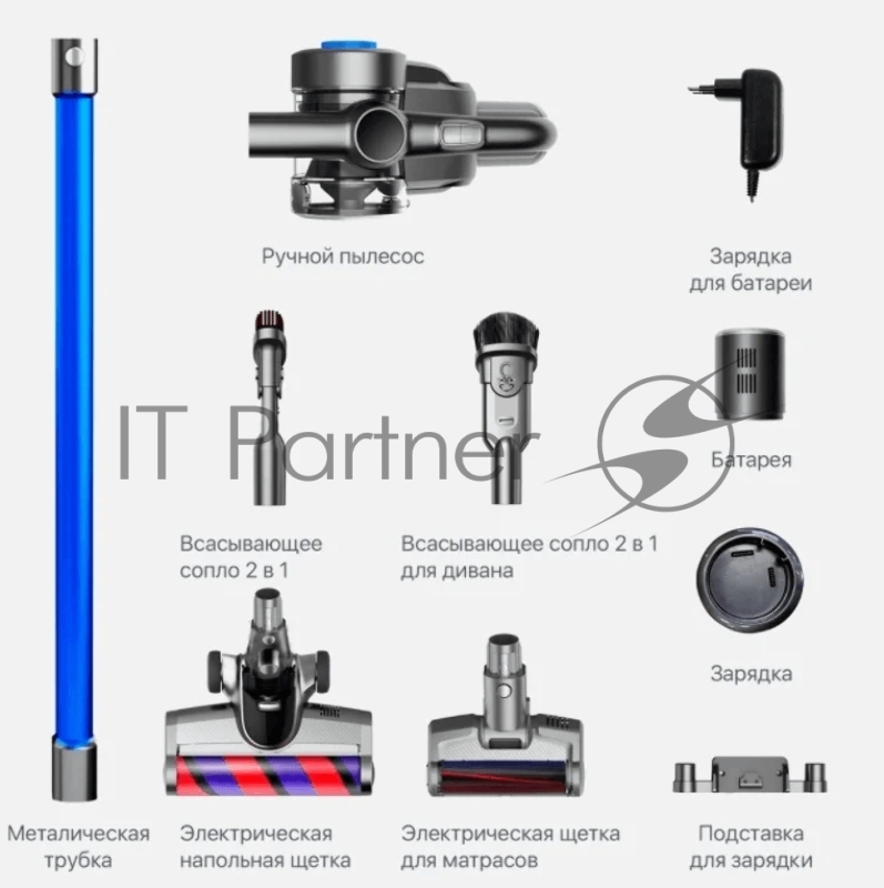 Пылесос вертикальный Jimmy H8 Graphite+Blue Cordless Vacuum Cleaner