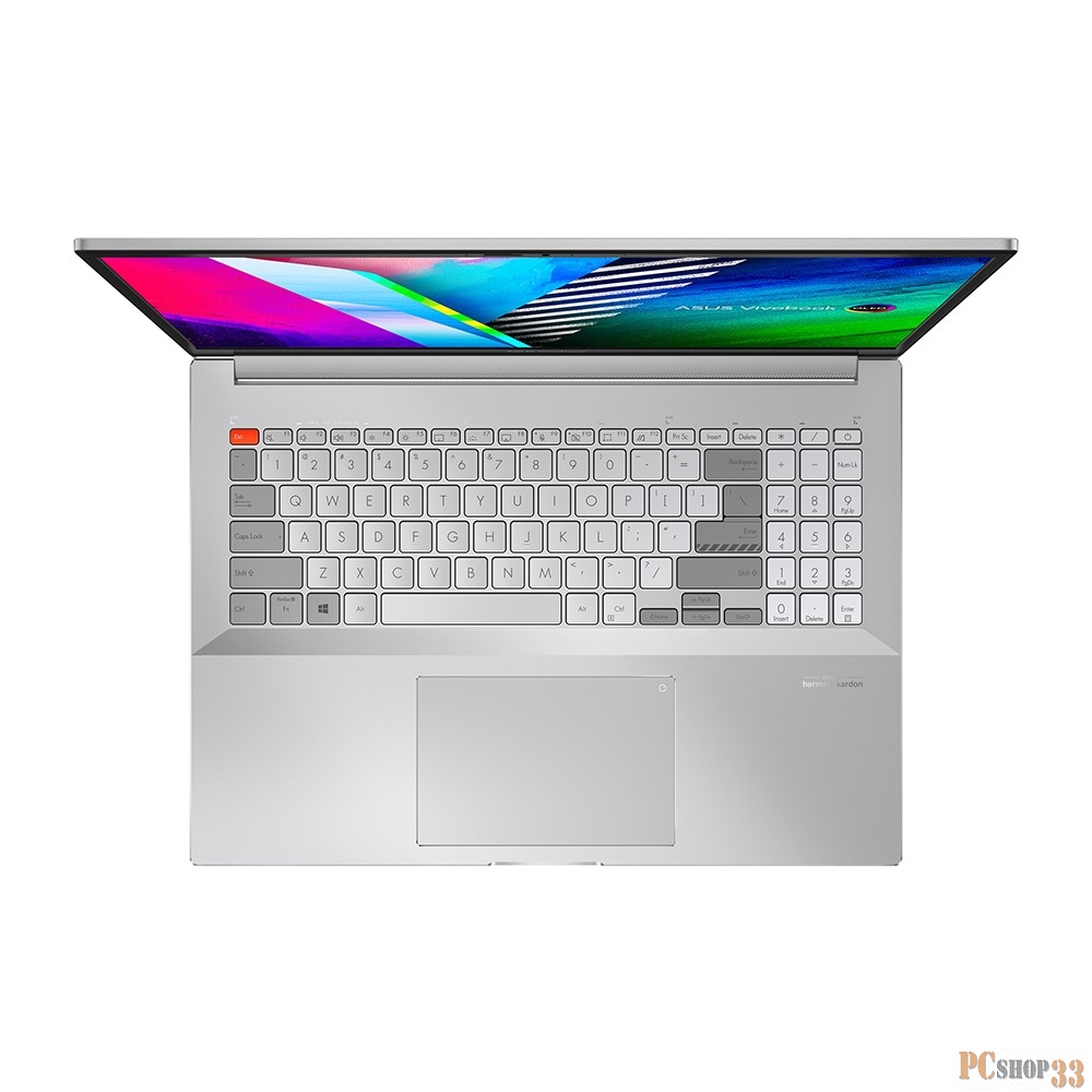 Ноутбук Asus Vivobook Pro 16X OLED N7600PC-L2152 Core i7 11370H 16Gb SSD1Tb NVIDIA GeForce RTX 3050 4Gb 16 OLED 4K (3840x2400) noOS grey WiFi BT Cam