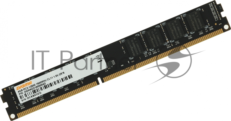 Память DDR3 4Gb 1600MHz Digma DGMAD31600004D RTL PC3-12800 CL11 DIMM 240-pin 1.5В dual rank
