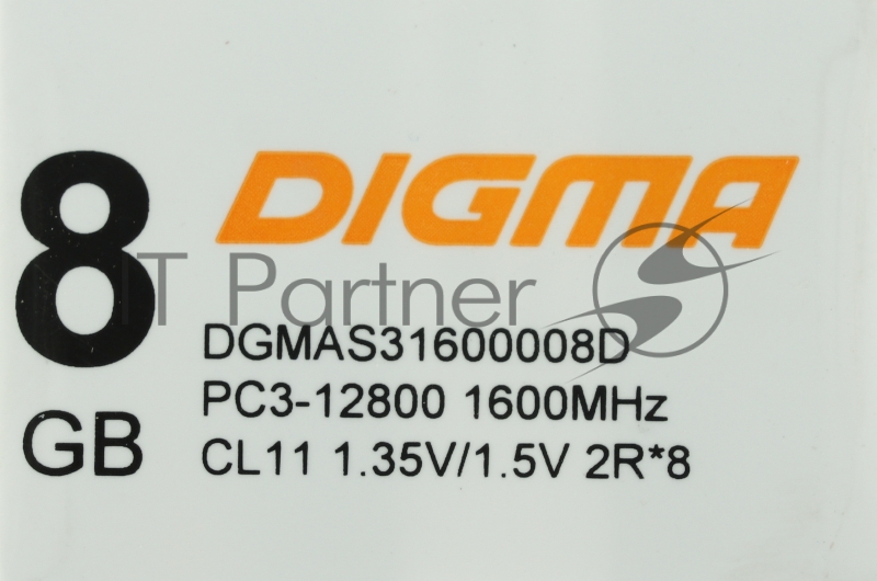 Память DDR3 8Gb 1600MHz Digma DGMAS31600008D RTL PC3-12800 CL11 SO-DIMM 204-pin 1.5В dual rank