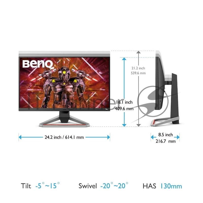 Монитор BENQ 27 EX2710U MOBIUZ 3840x2160 144Гц IPS LED 16:9 300(600)cd/m2 1ms(GtG) 98% P3 1000:1 178/178 2*HDMI2.0 DP1.4 1*USB типа-B 4*USB3.0 Speaker Microphone Tilt Swivel HAS White
