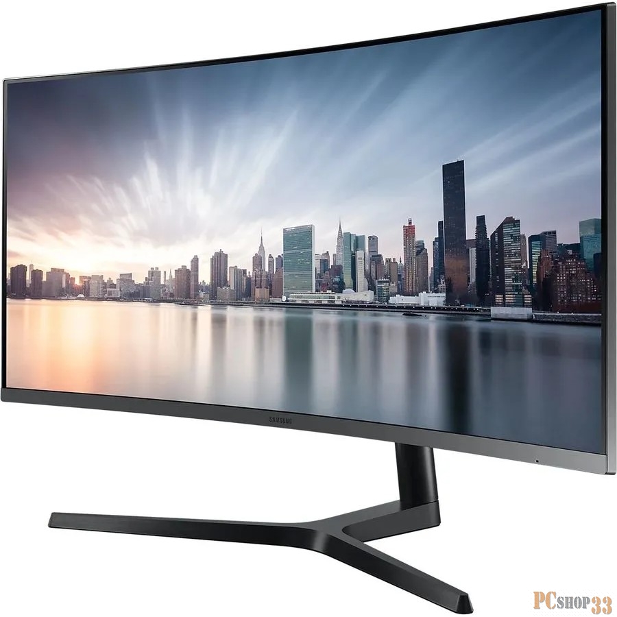 Монитор Samsung 34 Curved C34H890WGR серебристый VA LED 21:9 HDMI матовая HAS Pivot 300cd 178гр/178гр 3440x1440 DisplayPort Ultra HD 2K (1440p) USB 7.9кг