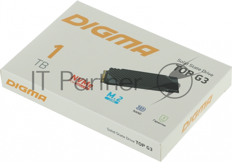 Накопитель SSD Digma PCI-E 4.0 x4 1Tb DGST4001TG33T Top G3 M.2 2280