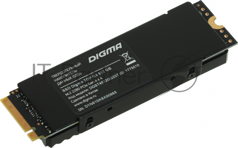 Накопитель SSD Digma PCI-E 4.0 x4 512Gb DGST4512GG33T Top G3 M.2 2280
