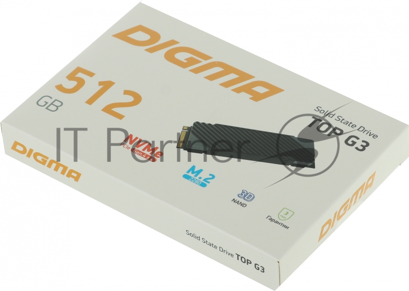 Накопитель SSD Digma PCI-E 4.0 x4 512Gb DGST4512GG33T Top G3 M.2 2280