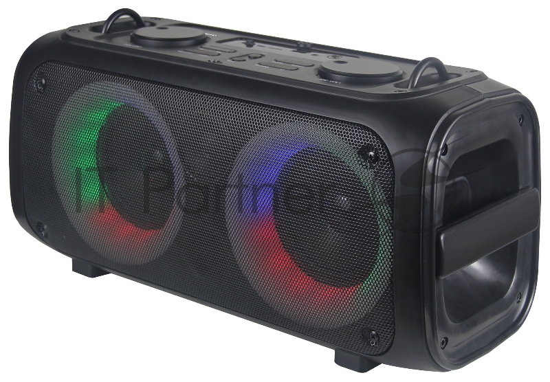 Колонка порт. Hyundai H-PS1030 черный/черный 40W 2.0 BT 10м 3600mAh