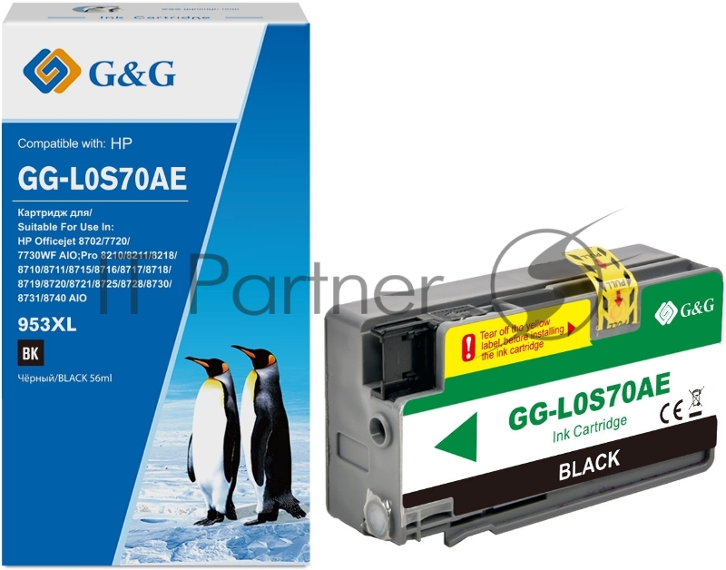 Картридж струйный G&G GG-L0S70AE черный (58мл) для HP OJ Pro 7740/8210/8218/8710/8715