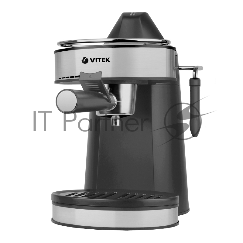 Кофеварка Vitek VT-1524, рожковая, серый