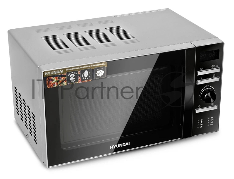 Микроволновая печь HYUNDAI HYM-D3026, 700Вт, 20л, серебристый