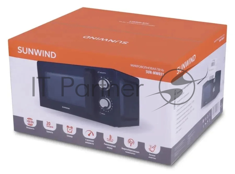 Микроволновая печь SUNWIND SUN-MW031, 700Вт, 20л, черный
