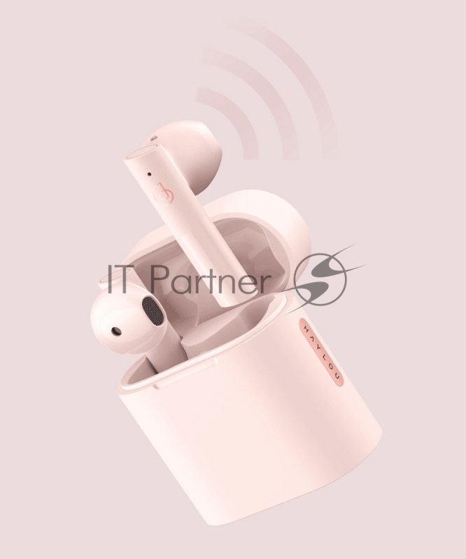 Наушники беспроводные Haylou Moripods розовые