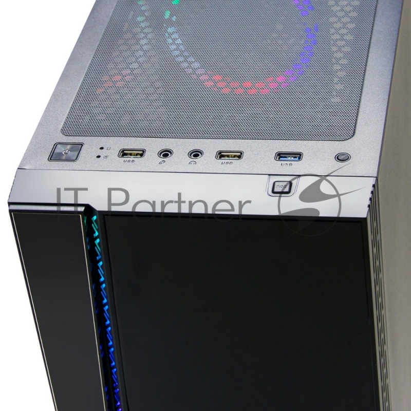 Корпус Ginzzu CL200 FAN 12LED USB3.0 Window