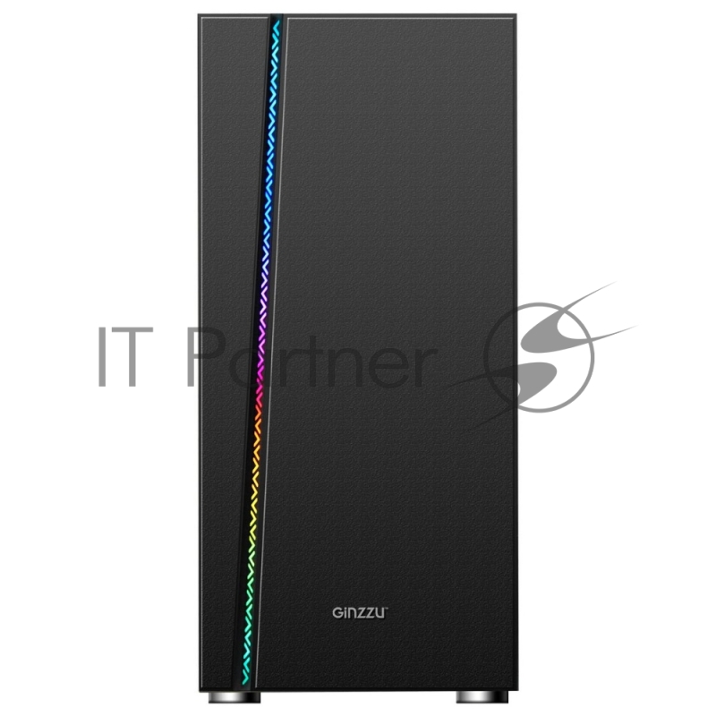 Корпус Ginzzu CL200 FAN 12LED USB3.0 Window